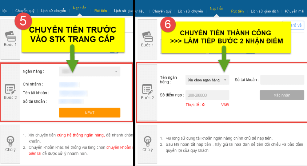 Nạp tiền THABET - Cách nạp tiền vào tài khoản THA BET 2025 7 nap tien thabet 6