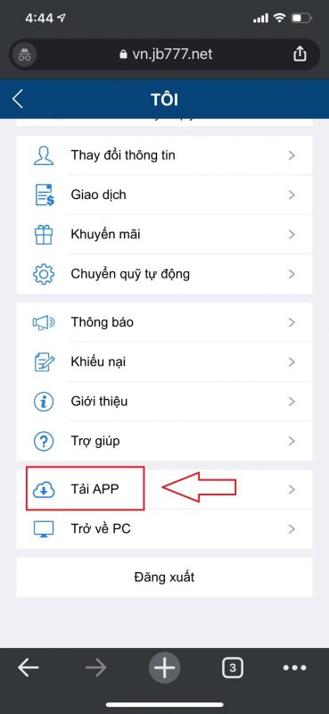 Tải app THABET - Hướng dẫn cài đặt thabet app Android, iOS 6 tai thabet me 4