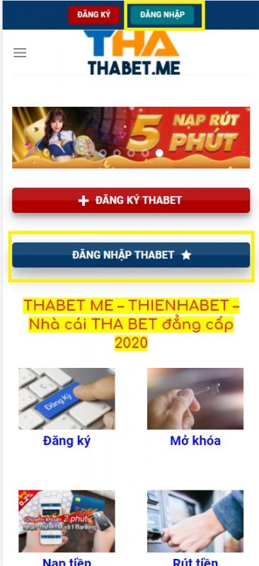 Đăng nhập THABET - Trang ĐĂNG NHẬP THA BET chính thức Đăng nhập THABET - Trang ĐĂNG NHẬP THA BET chính thức